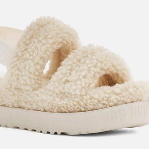 New Ugg Sheepskin Flatform Slingbacks